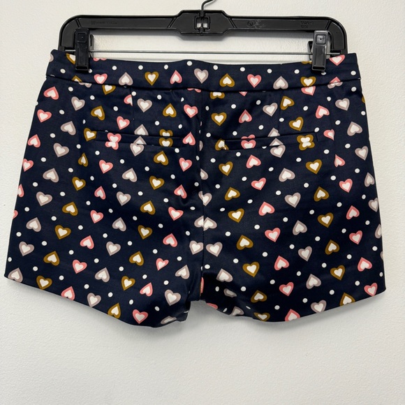 J. Crew Hearts Dots Novelty Shorts Blue Preppy size 0 - Picture 3 of 10